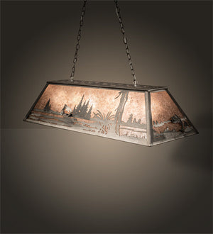 Meyda 48" Long Leaping Trout Oblong Pendant '65178