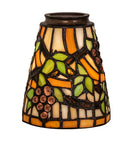Meyda 4" Wide Jeweled Grape Fan Light Shade '67013