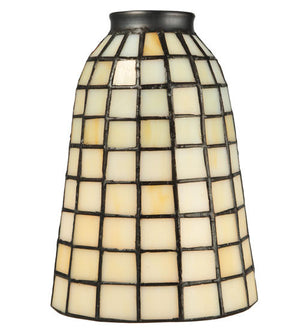 Meyda 5"W Geometric Beige Shade '67039