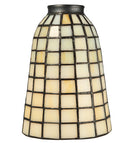 Meyda 5"W Geometric Beige Shade '67039