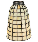 Meyda 5"W Geometric Beige Shade '67039