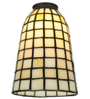 Meyda 5"W Geometric Beige Shade '67039