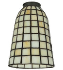 Meyda 5"W Geometric Beige Shade '67039