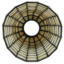 Meyda 5"W Geometric Beige Shade '67039