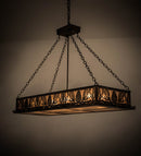 Meyda 48"L Mountain Pine Oblong Inverted Pendant '67095
