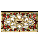 Meyda 36"W X 20"H Bed of Roses Stained Glass Window '67139