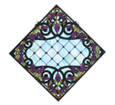 Meyda 25.5"W X 25.5"H Jeweled Grape Stained Glass Window '67143