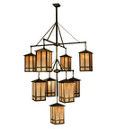 Meyda 48"W Church Street 9 LT Hanging Lantern Chandelier '67329
