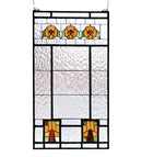 Meyda 18"W X 32"H Aurora Dogwood Stained Glass Window '68104
