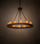 Meyda 36"W Loxley 12 LT Chandelier '69638