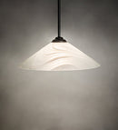 Meyda 18"W Blanco Swirl Pendant 70107