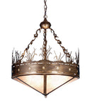 Meyda 24"W Craftsman Target Inverted Pendant 70697