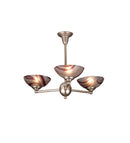 Meyda 31"W Deco Ball Chambord Swirl 3 LT Chandelier 70828