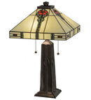 Meyda 23.5"H Parker Poppy Table Lamp 70965