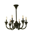 Meyda 27"W Rhythm 6 LT Chandelier 71232
