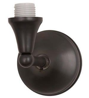 Meyda 5"W Craftsman Brown on Brass 1 LT Wall Sconce Hardware 71368