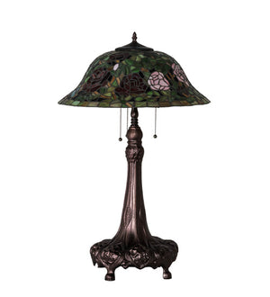Meyda 31" High Tiffany Rosebush Table Lamp - 71388