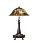 Meyda 31" High Tiffany Rosebush Table Lamp - 71388