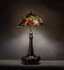 Meyda 31" High Tiffany Rosebush Table Lamp - 71388