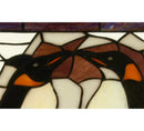 Meyda 19"W X 19.5"H Penguin Stained Glass Window 71599