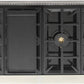 Kucht 48-Inch Gas Range in Stainless Steel with Black Knob (KFX480-K)