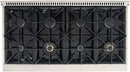 Kucht Signature 48-Inch 6.7 cu ft. Gas Range with Black Door and Rose Gold Accents KNG481-K-ROSE