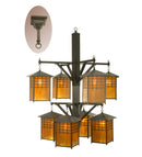 Meyda 47" Wide Castille 8 Light Two Tier Chandelier 72076