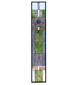 Meyda 15.25"W X 83.75"H Maxfield Parrish Custom Stained Glass Window 72445