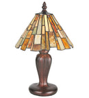 Meyda 13"H Delta Jadestone Mini Lamp '72580