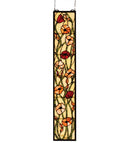 Meyda 7"W X 37"H Poppy Stained Glass Window '73266
