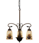Meyda 20.5"W Pine Barons 3 LT Chandelier 73989