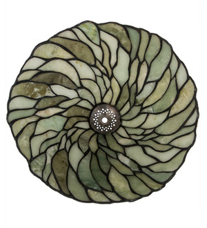 Meyda 12" Wide Willow Jadestone Shade '74023