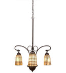 Meyda 24" Wide Terra Bone 3 Light Chandelier 74059