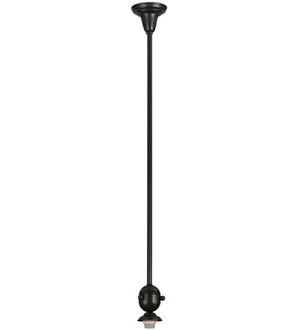Meyda 5"W Revival Craftsman Brown on Brass Deco Ball Pendant Hardware