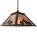 Meyda 16" Square Motorcycle Pendant 76312
