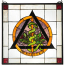 Meyda 18"W X 18"H Dentistry Stained Glass Window 77820