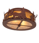 Meyda 18.5" Wide Moose at Dusk Flushmount 77902