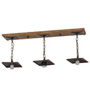 Meyda 35"L Arts & Crafts 3 LT Island Pendant Hardware 77970