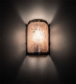 Meyda 6" Wide Leaf Edge Wall Sconce 78289