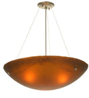 Meyda 24"W Metro Fusion Espresso Inverted Pendant 81501