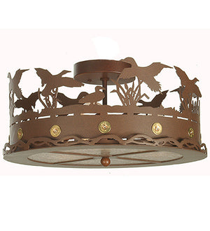 Meyda 16"W Ducks in Flight Flushmount 81507