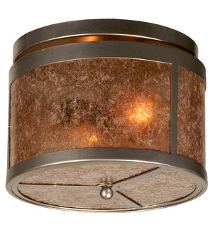 Meyda 11.5"W Smythe Craftsman Flushmount 81663