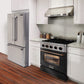 Kucht Signature 30" Gas Range with Convection Oven in Black with Black Knobs & Gold Handle KNG301-K-GOLD