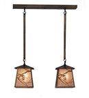 Meyda 24"L Whispering Pines 2 LT Island Pendant 82388