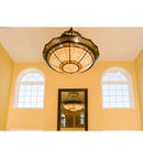 Meyda 43"W Fleur-de-Lite Inverted Pendant 82439