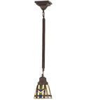 Meyda 5"Sq Prairie Wheat Mini Pendant 82481