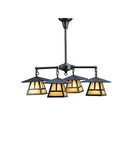 Meyda 31"W Stillwater T Mission 4 LT Chandelier 82503