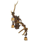 Meyda 26" Wide Antlers Elk 3 Light Wall Sconce- 82835