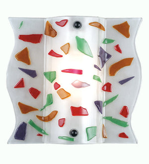 Meyda 12"W Metro Fusion Bam Bam Wall Sconce 83023