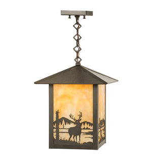 Meyda 16" Square Seneca Deer Creek Pendant '96355